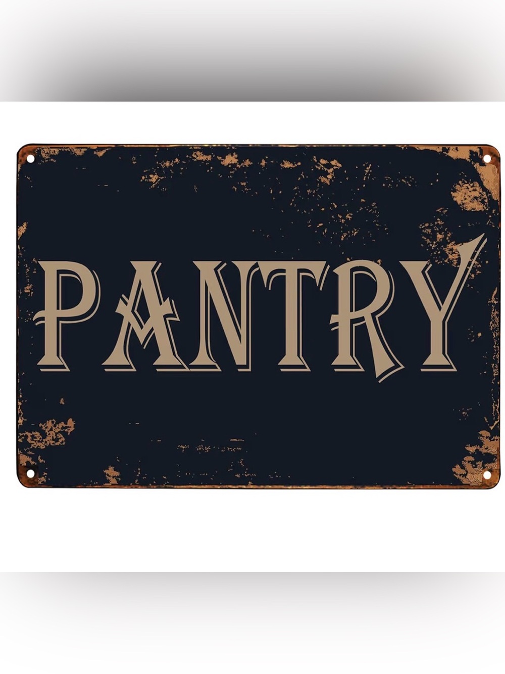 Metal Pantry Sign 🥖